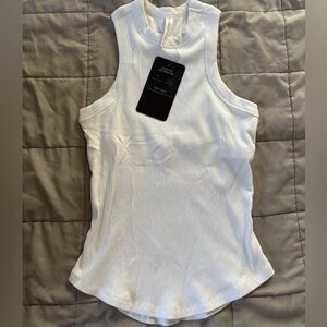 Fabletics White Ribbed Tank